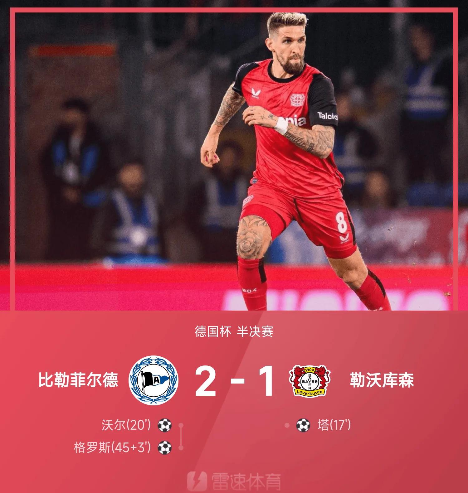 勒沃库森胜出关键战！排名日渐攀升